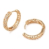 Brass Micro Pave Cubic Zirconia Hoop Earrings EJEW-M238-79KCG-2