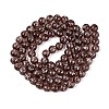Transparent Half Spray Painted Glass Beads Strands LS-GLAA-Q110-02A-09-2