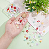 Fingerinspire 100Pcs 10 Colors Flower Polyester Ornament Accessories DIY-FG0005-33-3