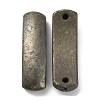Natural Pyrite Connector Charms G-A033-01-2