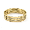 304 Stainless Steel Pave Crystal Rhinestone Hollow Out Hinged Bangles for Women BJEW-D044-03C-G-2