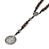 Wood Rosary Bead Necklaces FS-WG6BD27-03-2