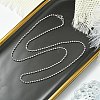 1.5mm Rack Plating Brass Ball Chain Necklaces for Women Men MAK-L044-63P-3