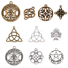 SUNNYCLUE DIY 20Pcs 10 Style Tibetan Style Alloy Pendants PALLOY-SC0004-11-1