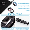 Unicraftale 16Pcs 8 Size 201 Stainless Steel Grooved Finger Ring Settings STAS-UN0049-58-5