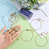 SUNNYCLUE 12Pcs 304 Stainless Steel Paperclip Chain Bracelets Set for Women BJEW-SC0001-21-3