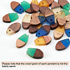 DIY Walnut Wooden Dangle Earring Making Kits DIY-OC0006-84-4