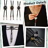 40Pcs 5 Colors Alloy Cord Ends FIND-GF0007-30-5