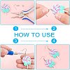 Handmade Polymer Clay Big Pendants CLAY-NB0001-25-4
