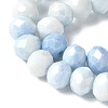 Electroplate Glass Beads Strands LAMP-S068-11I-3