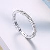 Micro Pave Cubic Zirconia Rings RJEW-BB35163-S-5-5