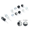 100Pcs Spray Painted Crackle Glass Beads GLAA-CJ0002-15-2