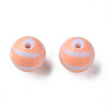 Opaque Striped Acrylic Beads MACR-S373-27B-08-2