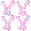4 Pairs Acrylic Fiber Yarn Knitting Fingerless Gloves AJEW-DJ0001-58C-1