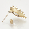 Alloy Stud Earring Findings PALLOY-Q356-07G-01-3