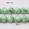 Synthetic Turquoise Beads Strands X-TURQ-H038-8mm-XXS19-2