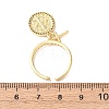 Brass Micro Pave Cubic Zirconia Cuff Rings for Women RJEW-K264-08G-5