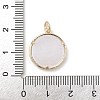 Brass Micro Pave Clear Cubic Zirconia Pendants KK-A207-10A-G-3