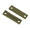 Tibetan Style Alloy Rectangle with Friendship Links connectors TIBE-S242-AB-FF-1