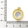 Rack Plating Brass Cubic Zirconia Pendants KK-Z067-15G-3