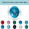 80Pcs 10 Styles Natural Howlite & Synthetic Turquoise & Synthetic Malachite Cabochons G-AR0006-05-2