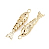 Brass Micro Pave Cubic Zirconia Pendants X-KK-A269-01C-G-2