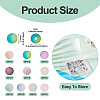 200Pcs 10 Colors Crackle Glass Beads Strands GLAA-TA0003-31D-5