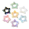 UV Plating Rainbow Iridescent Acrylic Bead Frames X-PACR-E003-02-1