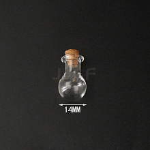 Mini High Borosilicate Glass Bottle Bead Containers BOTT-PW0001-261K