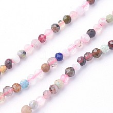 Natural Mixed Gemstone Beads Strands G-F619-21-3mm