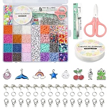 DIY Heishi & Seed Beads Jewelry Set Making Kit DIY-YW0005-47