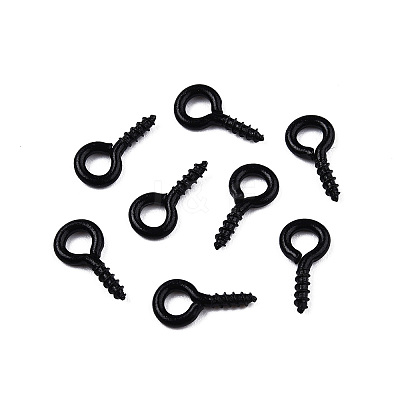 Spray Painted Iron Screw Eye Pin Peg Bails X-IFIN-N010-002B-1