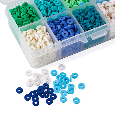 Handmade Polymer Clay Beads CLAY-TA0001-09-1