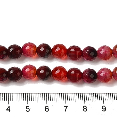 Dyed & Heated Natural Dragon Veins Agate Beads Strands G-P539-A01-25-1