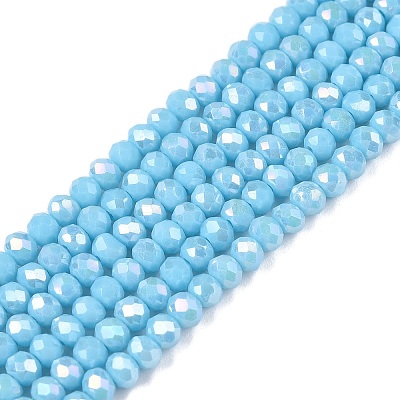 Electroplate Glass Beads Strands LS-EGLA-A044-P2mm-B08-1