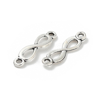Tibetan Style Alloy Infinity Connector Charms TIBE-S324-26AS-1