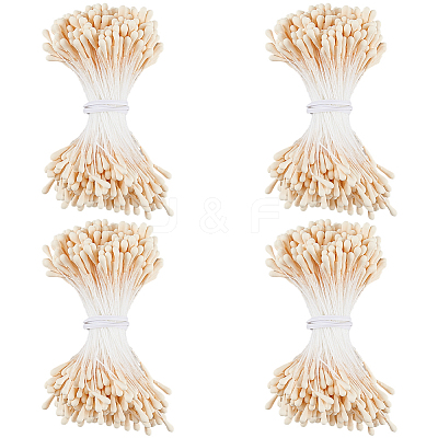 Gypsum with Cotton Cord Artificial Flower Core DIY-WH20007-36A-10-1
