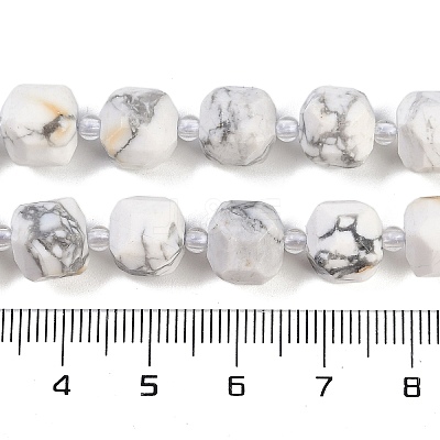 Natural Howlite Beads Strands G-B125-O01-01-1