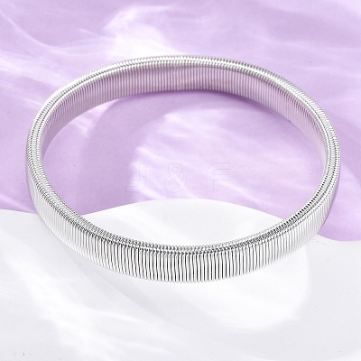 Iron Stretch Bracelets for Men Women BJEW-G741-01P-1