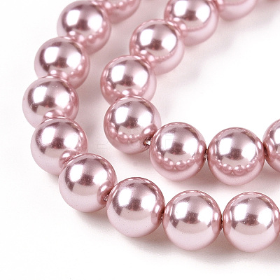 Glass Pearl Beads Strands HY-G002-01C-14-1