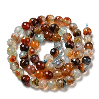 Natural Agate Beads Strands G-C082-A01-19-1