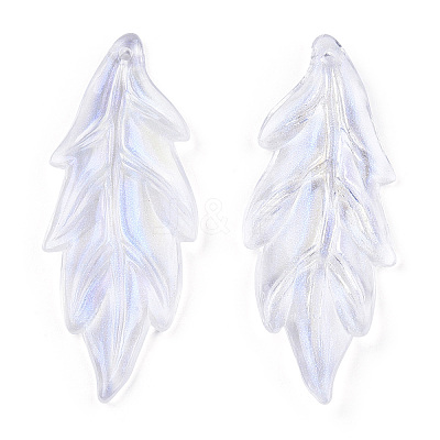 Transparent Acrylic Pendants X-OACR-T003-47-1