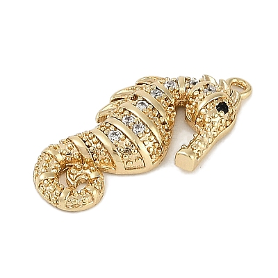Brass Micro Pave Cubic Zirconia Pendants KK-I719-38G-1