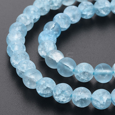Crackle Glass Beads Strands GLAA-S192-D-007C-1