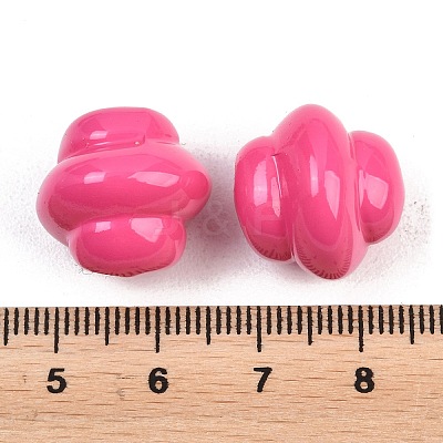 Opaque Acrylic Beads OACR-H034-39I-1