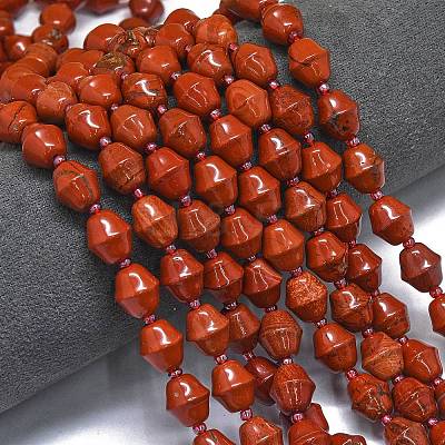 Natural Red Jasper Beads Strands G-K389-D23-01-1