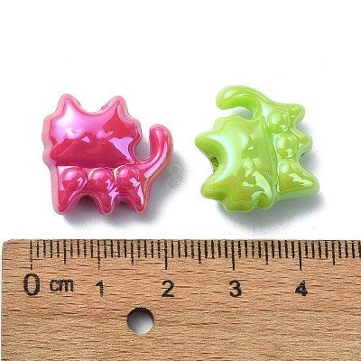 Opaque Acrylic Beads OACR-E033-16-1