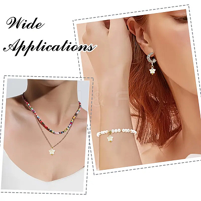 20Pcs Natural Freshwater Shell Star Charms SHEL-YW0001-14-1