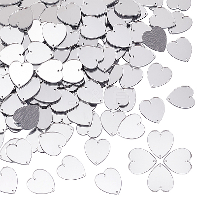 200Pcs Mirror Effect Acrylic Sew on Rhinestone DIY-PH0021-95A-1