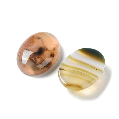 Natural Striped Agate/Banded Agate Cabochons G-H296--01D-04-1